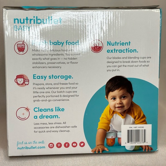 Nutribullet Baby Complete Baby Food Making System - Picture 4 of 5